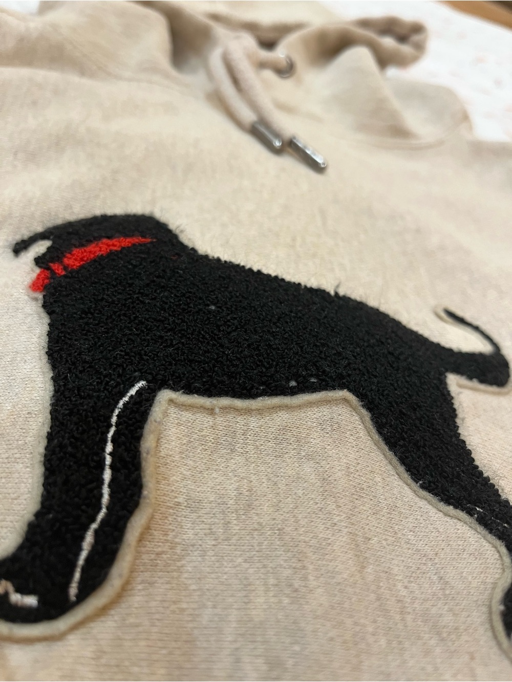 The Black Dog embroidered hoodie - Picture 4 of 7